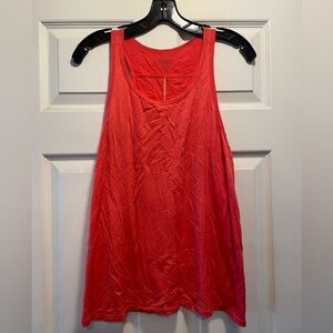 Icebreaker Orange Scoop Neck Tank Top